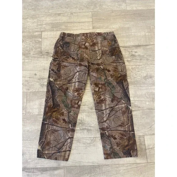 Vintage Y2K Carhartt Realtree Camo Work Wear Carpenter Pants 42 X 32‎